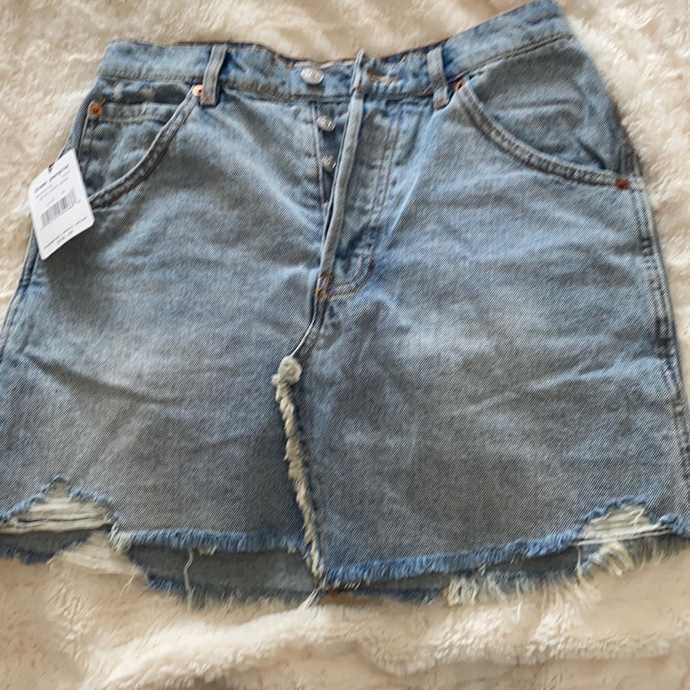 We the free Jean skirt NEW w tags